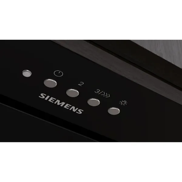 Siemens LB77NAC60B Canopy cooker hood in black_controls