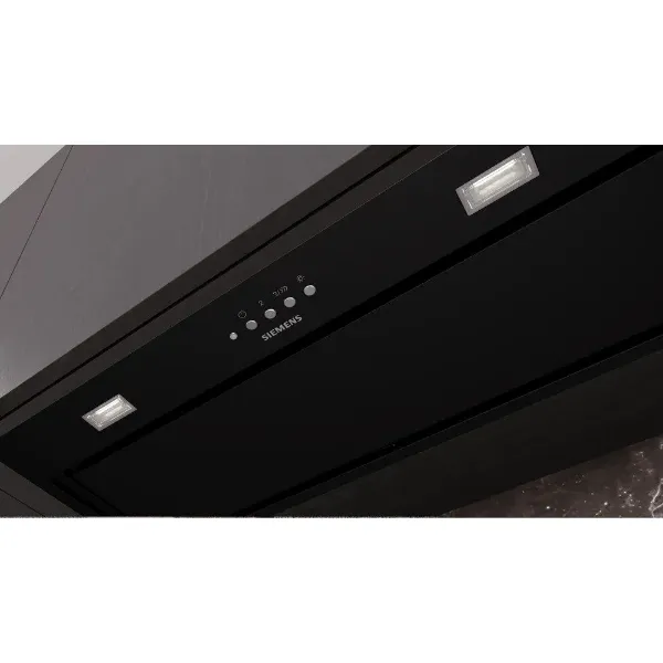 Siemens LB77NAC60B Canopy cooker hood in black_closeup