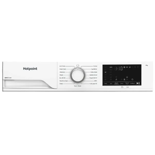 Hotpoint HEV841WUK 8kg 1400 Spin Washing Machine - White_controls