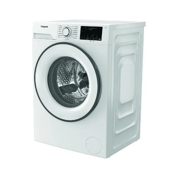 Hotpoint HEV841WUK 8kg 1400 Spin Washing Machine - White_angled view 2