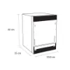 Sensis DWBI0213FSDWA Integrated Dishwasher - White - 13 Place Settings_dimensions