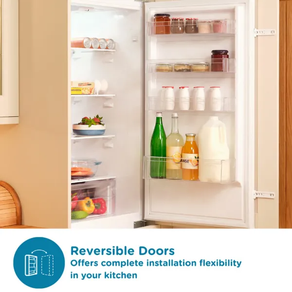 Sensis RFCMBI015470EW 54cm 70/30 Built InFrost Free Fridge Freezer - White_reversible doors