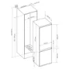 Sensis RFCMBI015470EW 54cm 70/30 Built InFrost Free Fridge Freezer - White_dimensions