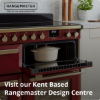 Picture of Rangemaster 134530 110cm Chimney Cooker Hood in Black and Chrome - RHDC110BL/C