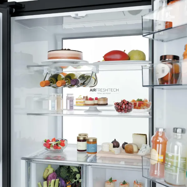 Haier HFKR5718DNMM 60/40 Total No Frost Multi-door Fridge Freezer - Inox