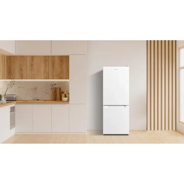 Midea MDRB202FGE01 47cm 60/40 Low Frost Fridge Freezer - White