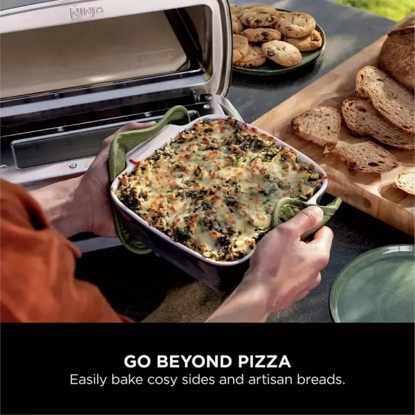 Ninja MO203UK Artisan Outdoor Pizza & Air Fry Oven with Cover - Grey_breads