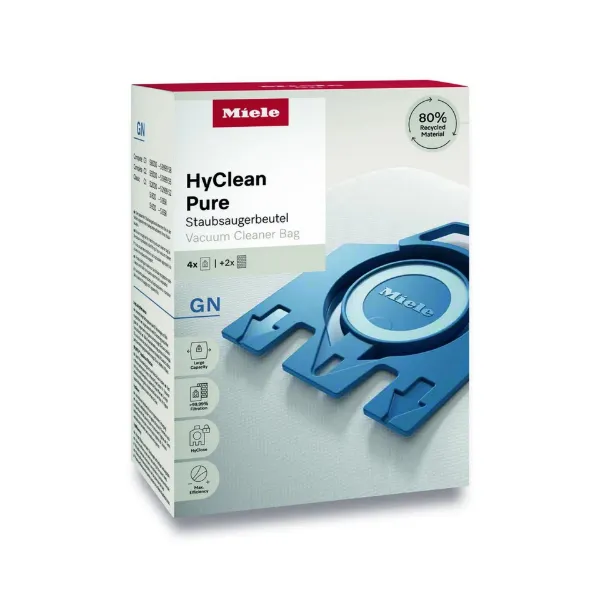 Miele GNHyCleanPure Vacuum Cleaner Bags - 4 Pack_angled view 2